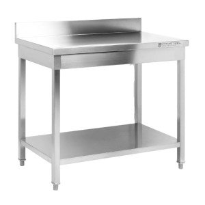 Roostevabast terasest laud 1000x600 mm tagaseina ja alumise riiuliga
