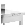 Roostevabast terasest laud 1000x600 mm tagaseina ja alumise riiuliga