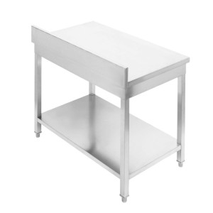 Roostevabast terasest laud 1000x600 mm tagaseina ja alumise riiuliga