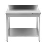 Roostevabast terasest laud 1000x600 mm tagaseina ja alumise riiuliga