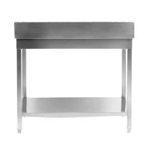 Roostevabast terasest laud 1000x600 mm tagaseina ja alumise riiuliga