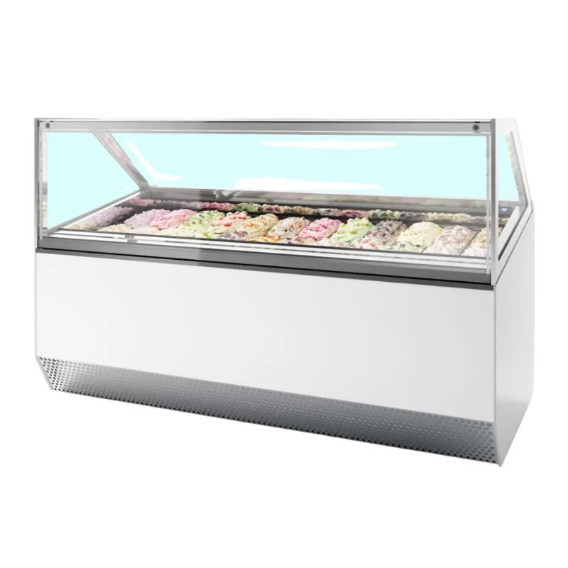 Ventileeritud klaasvitrine sirge esiküljega - 24 x 5 L