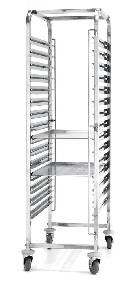 Kondiitri Riiulkäru Roostevaba Teras 15 Tasandit - 600 x 400 mm