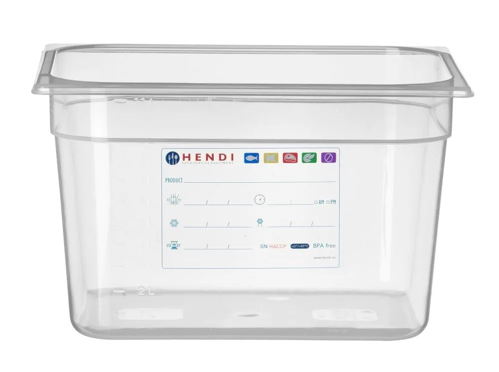Gastronorm GN 1/2 - 12,5 L - H 200 mm ladustamiskast