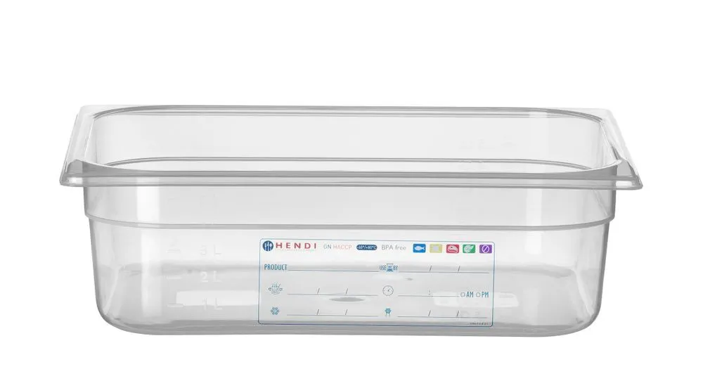 Gastronorm GN 1/2 - 6,5 L - H 100 mm ladustamiskast
