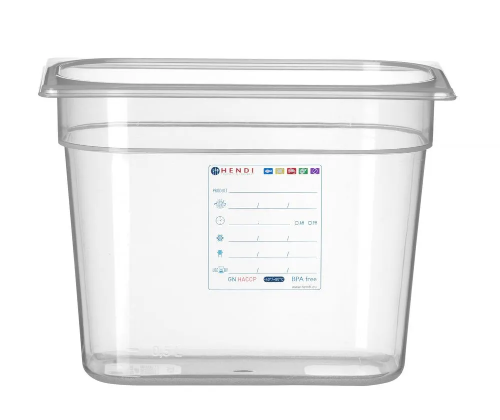 Gastronorm GN 1/4 - 5,5 L - H 200 mm ladustamiskast