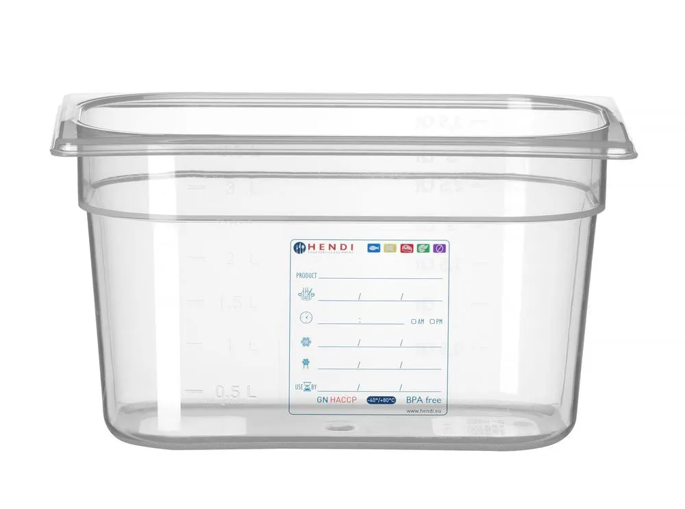 Gastronorm GN 1/4 - 4 L - H 150 mm ladustamiskarp