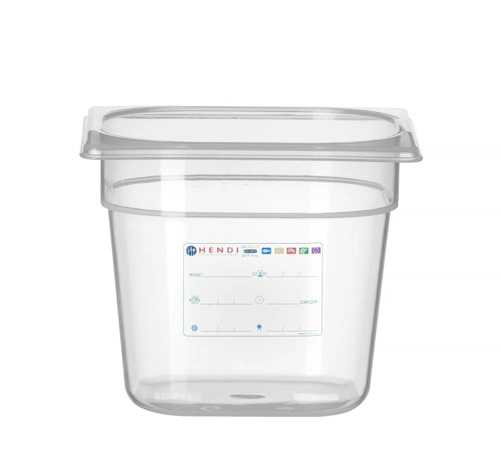 Gastronorm GN 1/6 - 2,4 L - H 150 mm ladustamiskarp