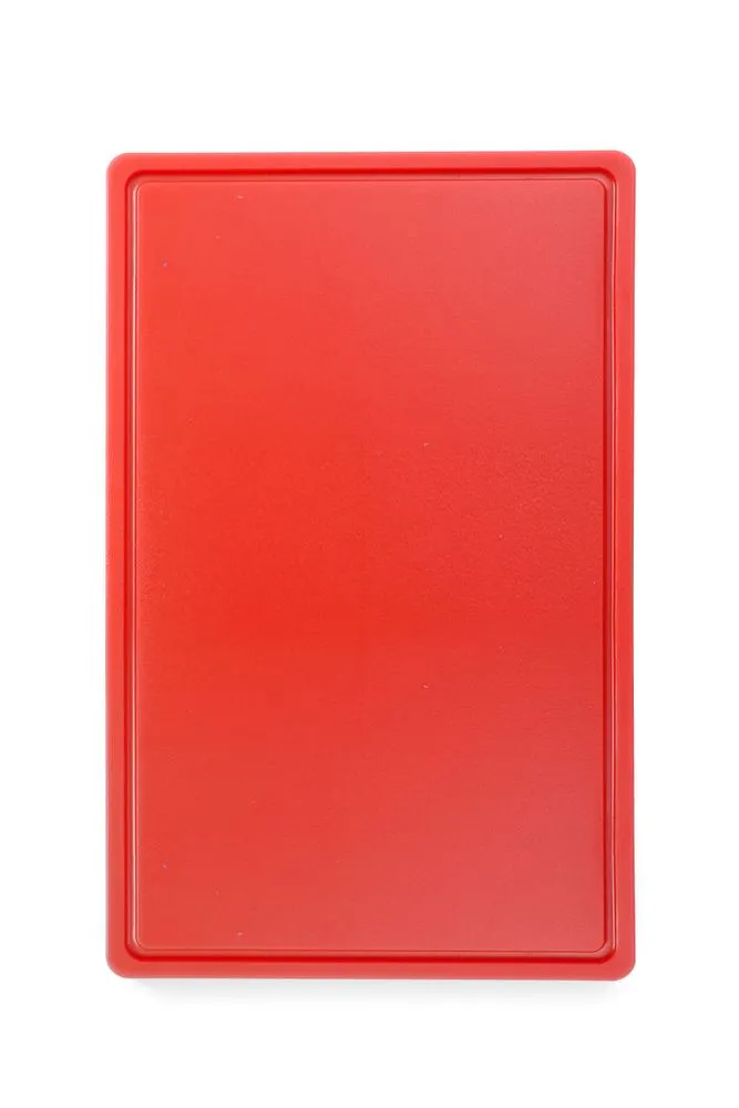 Lõikelaud HACCP - GN 1/1 - Punane - 15 mm paksune