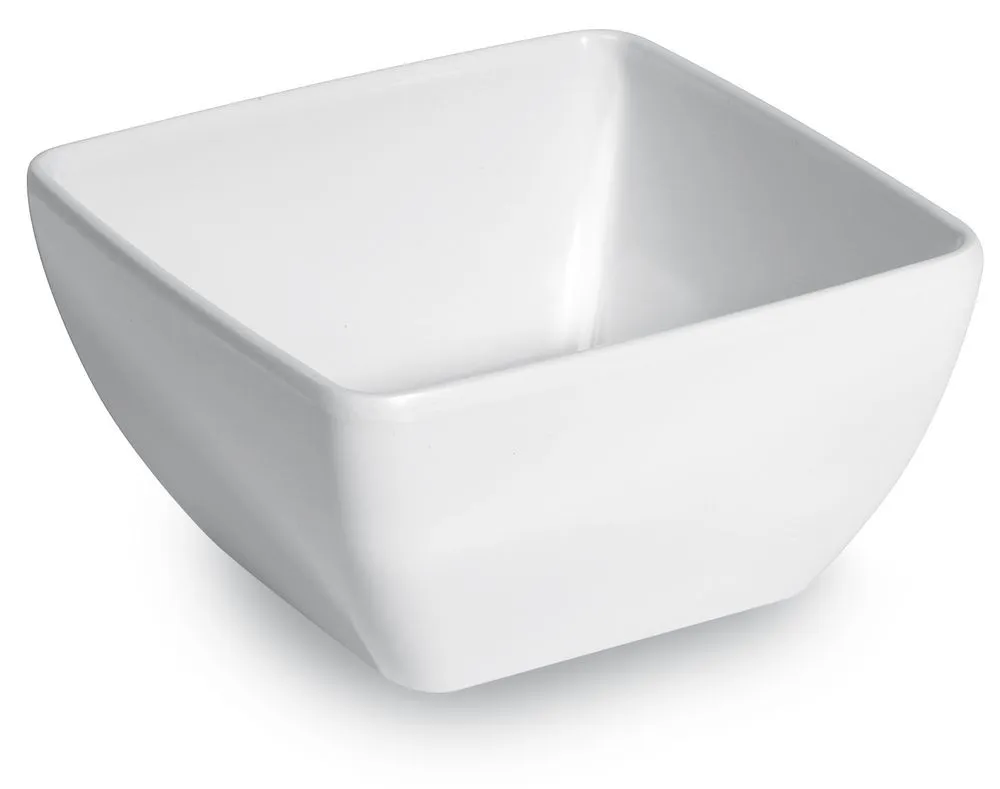 Valge ruudukujuline salatikauss - 130 x 130 mm
