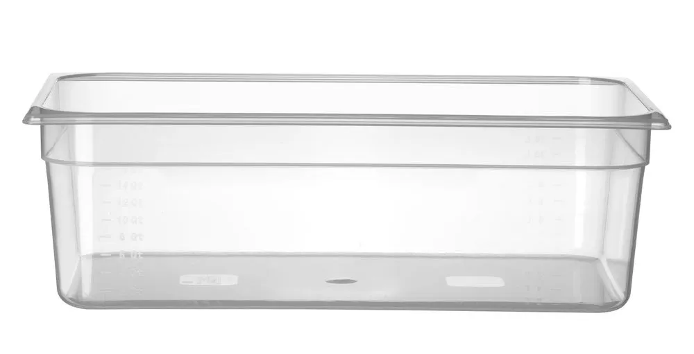 GN 1/1 anumahuti 21 L polüpropüleenist P150 mm gradueeritud