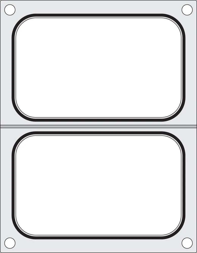 Tihendusmaatriks käsitsi tihendajale - 2 sektsiooni 178 x 113 mm