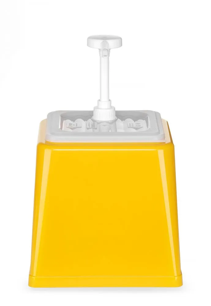 Kastedosaator Pumpaga - Kollane - 2,5 L