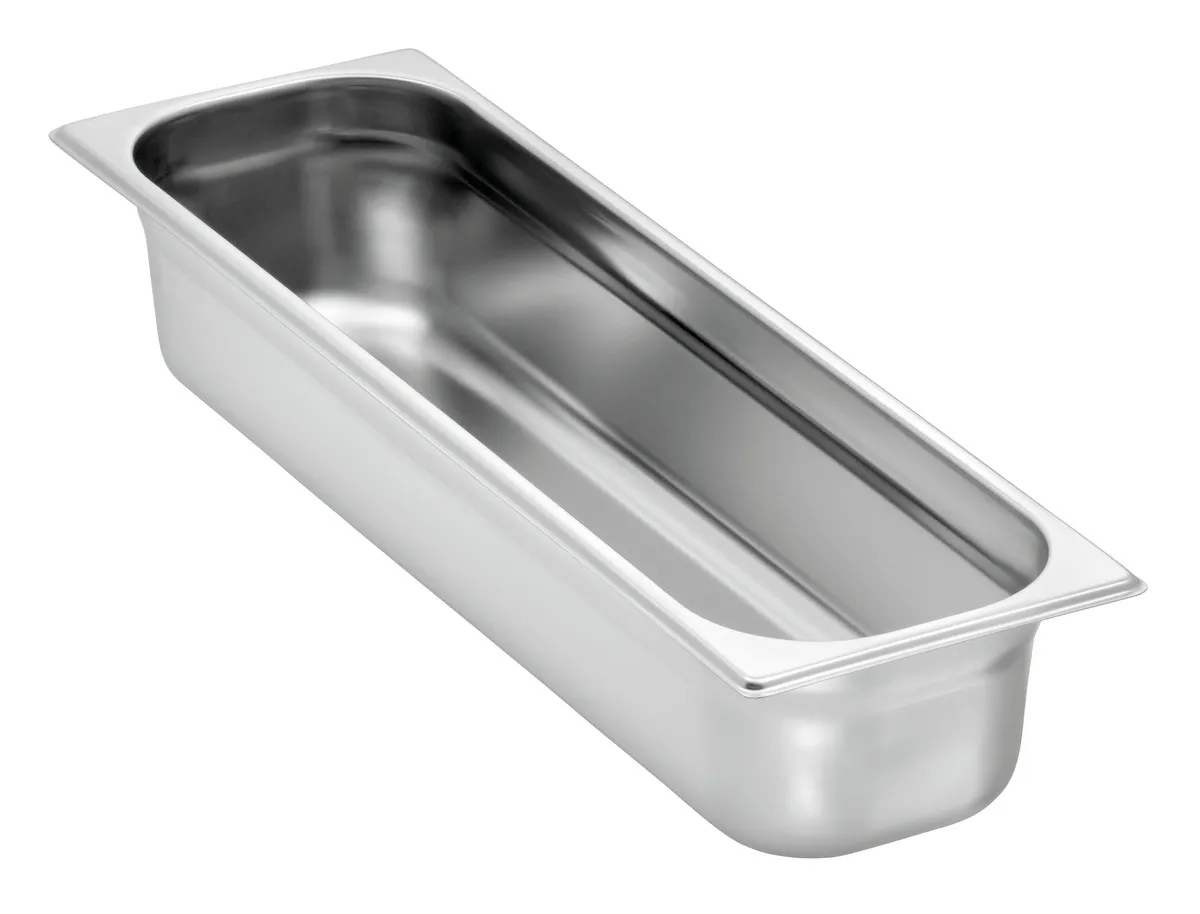 Gastronorm Nõu GN 2/4 Roostevaba Teras - Sügavus 100 mm - 6 L