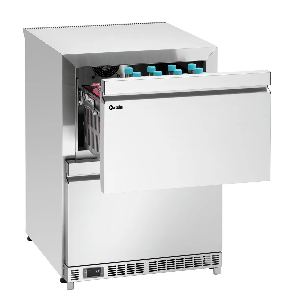 Jahutusega laud 2 uksega 2 sahtliga - L 600 x P 600 mm