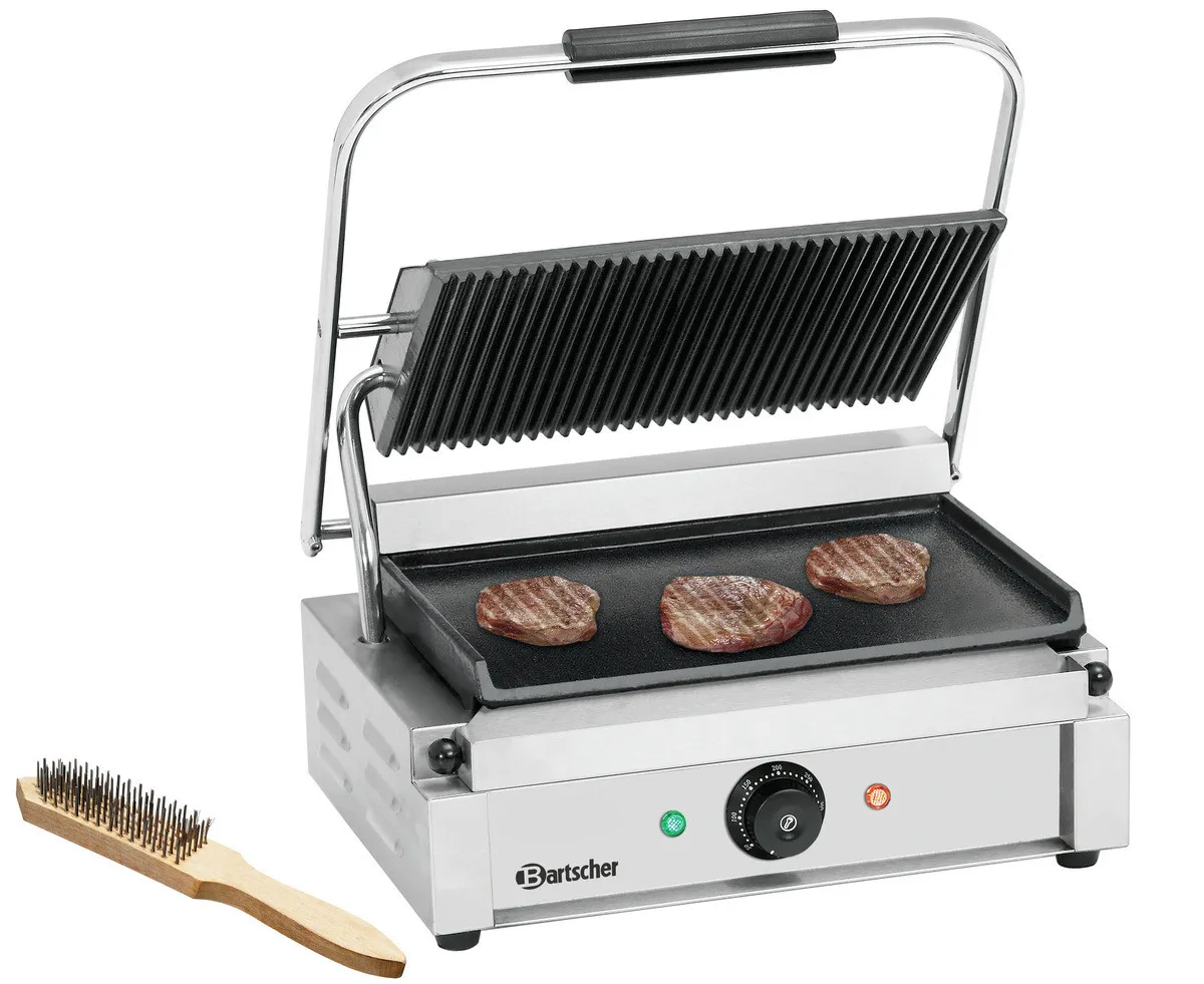 Kontaktgrill Panini - Siledad ja soonilised plaadid