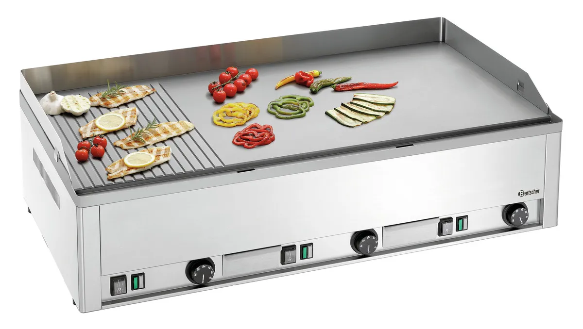 Elektriline grillplaat - sile ja sooneline plaat