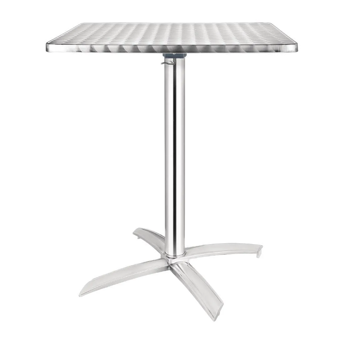 Ruudukujuline lauaplaatiga kallutatav roostevabast terasest laud - 600 x 600 mm