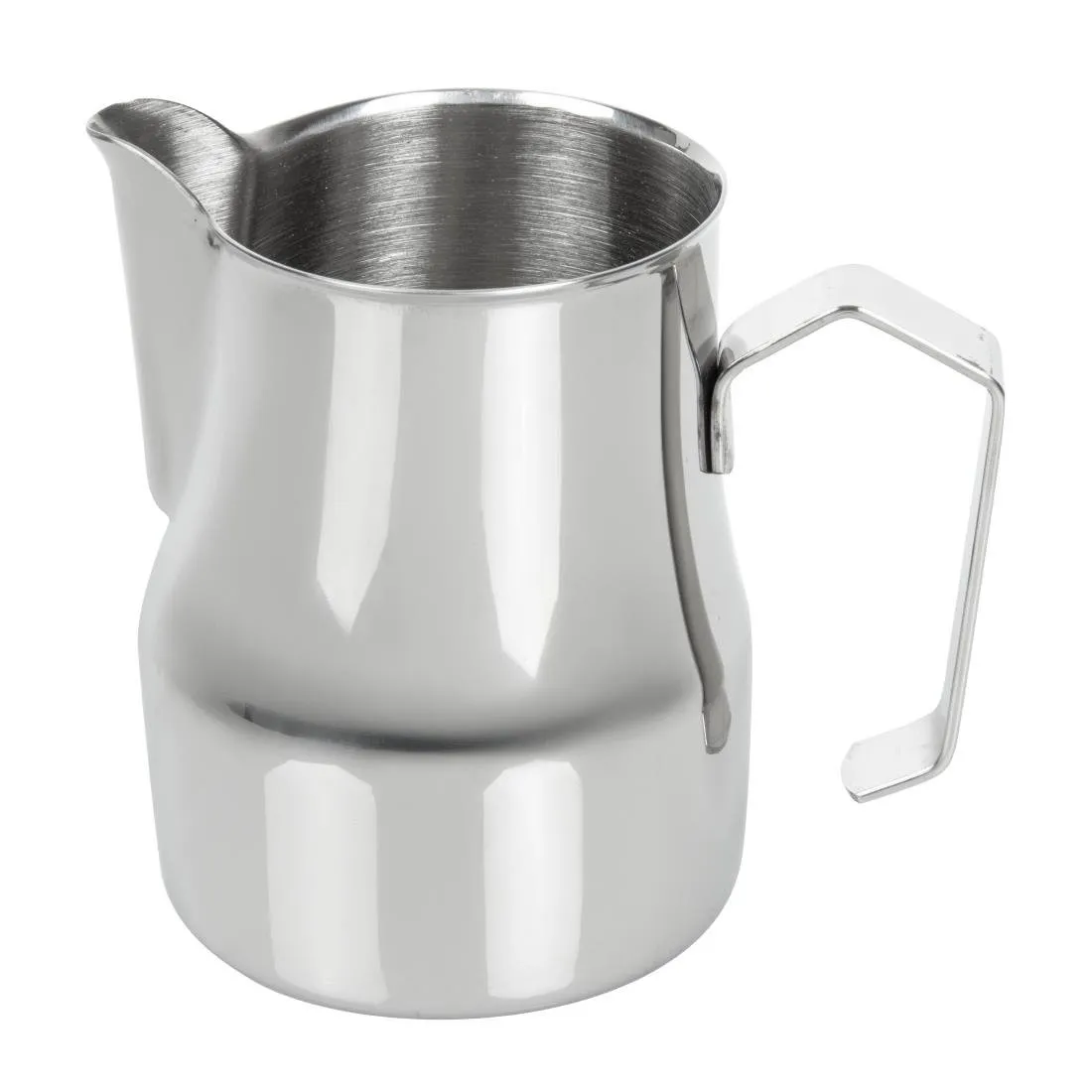 Roostevabast terasest piimakann latte jaoks sangaga - 500 ml