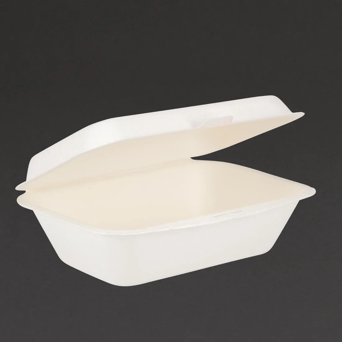 Hinged Bagasse Compostable Trays - 500 ml - 250 tk komplekt