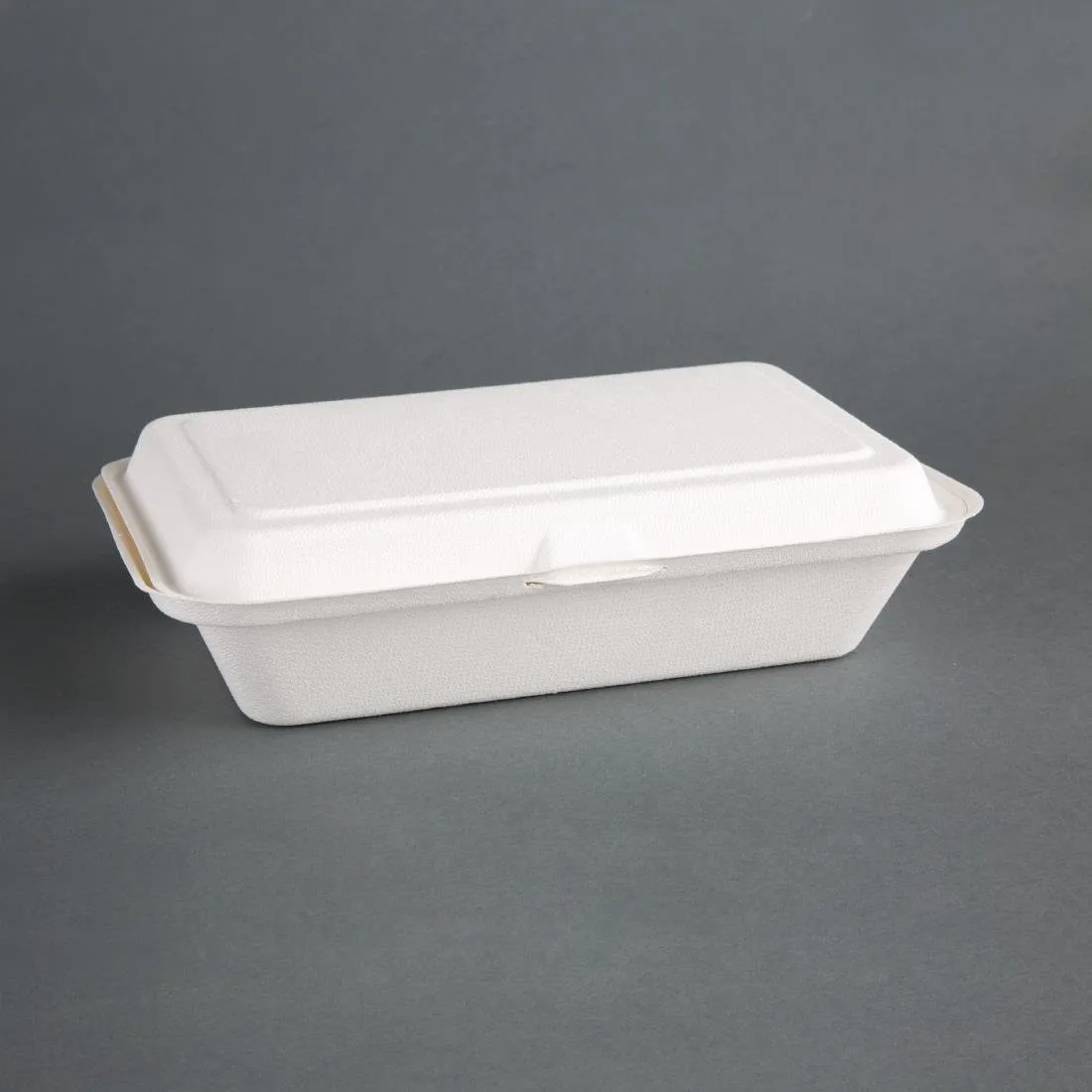 Hinged Bagasse Compostable Trays - L 248mm - 250 tk komplekt