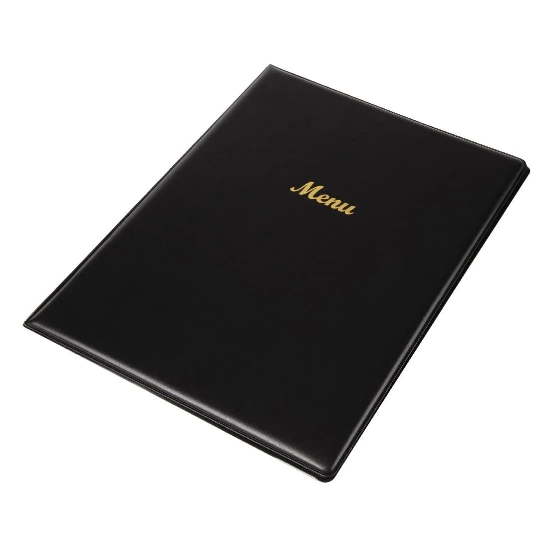 Kaitsemenüü PVC A4 must