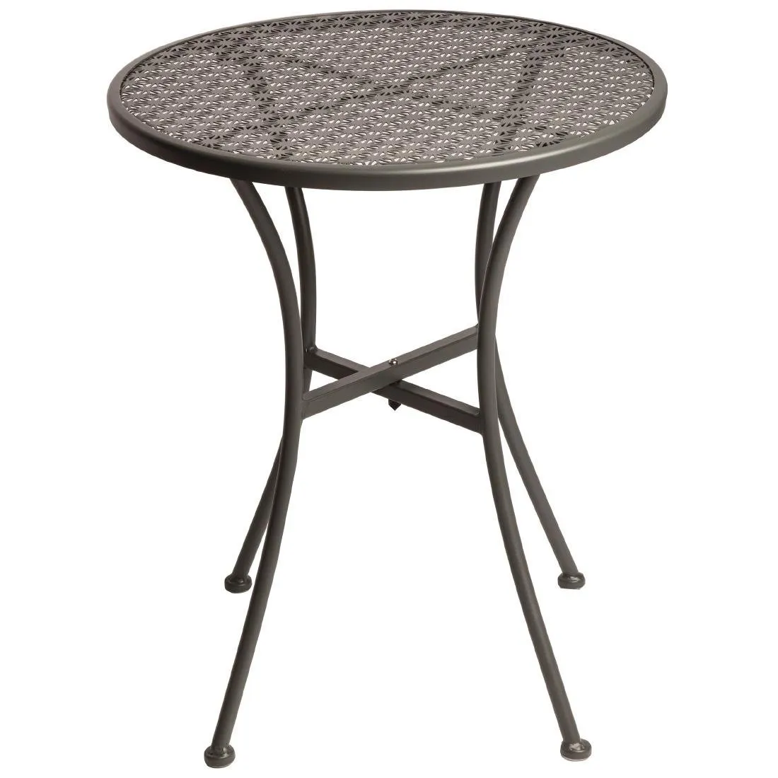 Ümar terasest avatud restiga bistroolaud - 600 mm