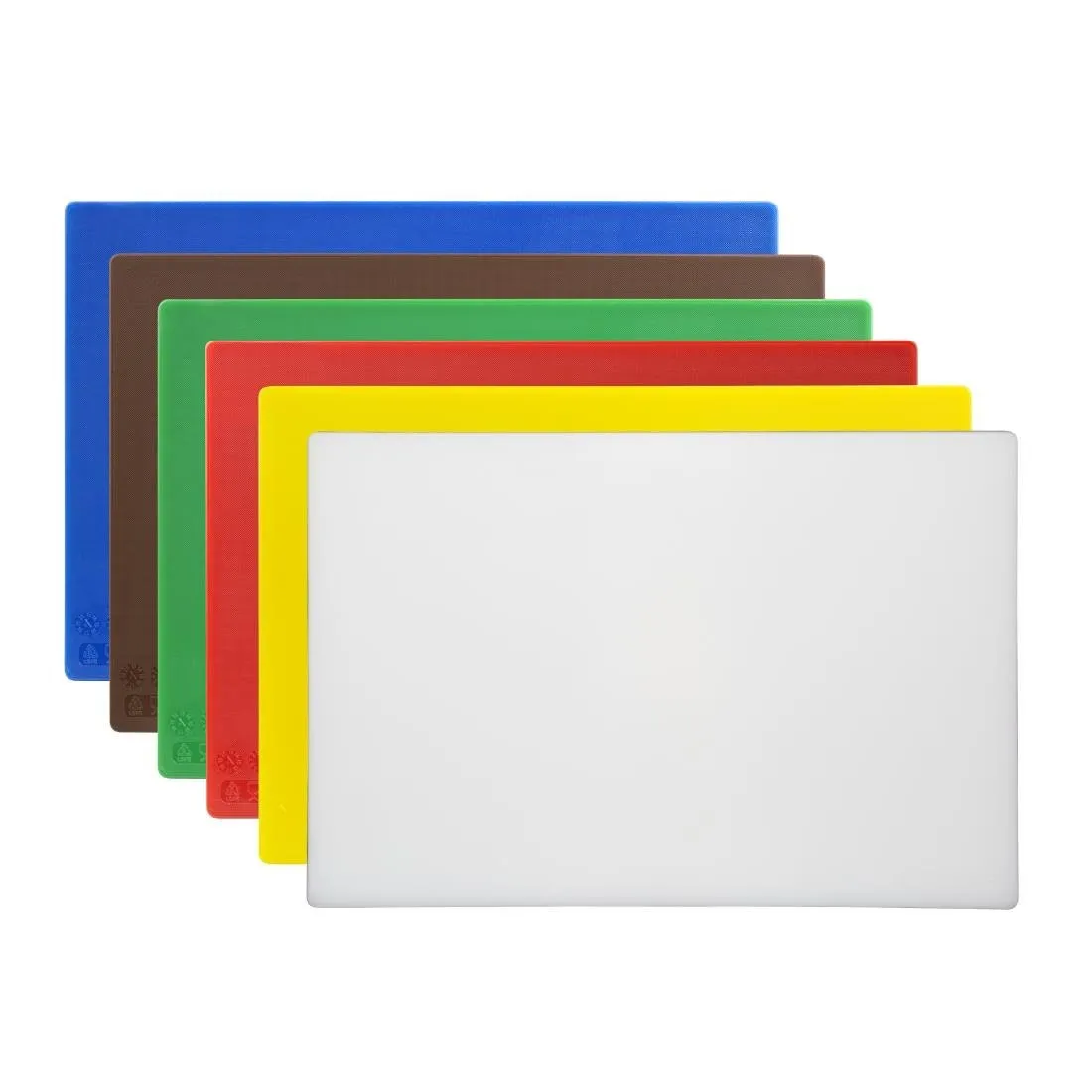 Lõikelauad antibakteriaalsed - 450 x 300 mm - Paksus 10 mm - 6 tk komplekt