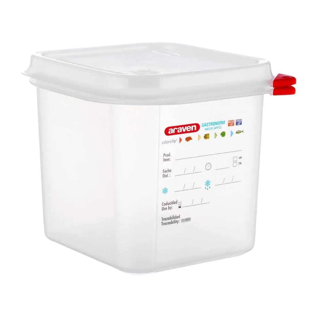 Toiduainetega kokkupuutuv konteiner GN 1/6 2,6L – komplekt 4 tk
