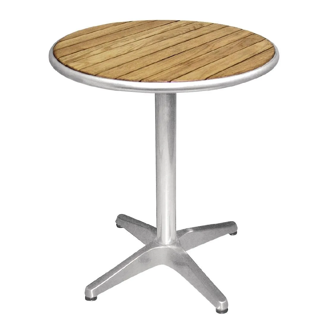 Ümmargune saarepuidust söögilaud Ø 60 cm