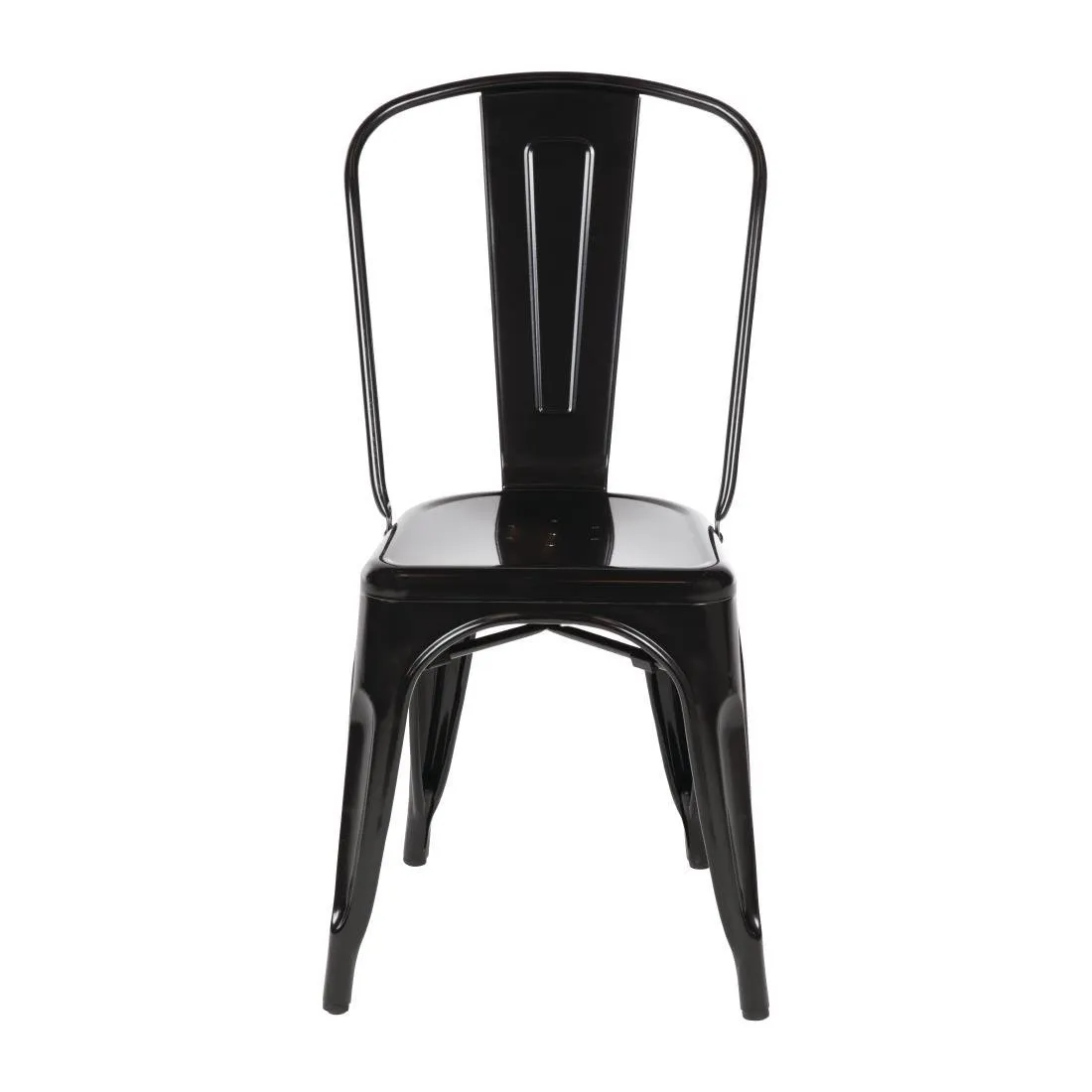Terasest bistroo toolid - Must - Komplekt 4