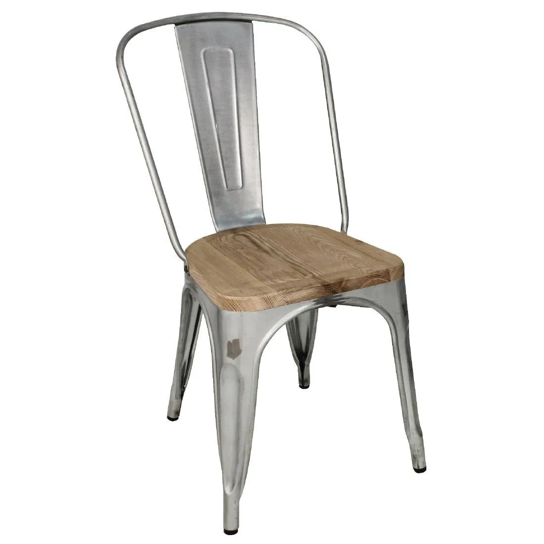 Terasest toolid puidust istmega - Komplekt 4