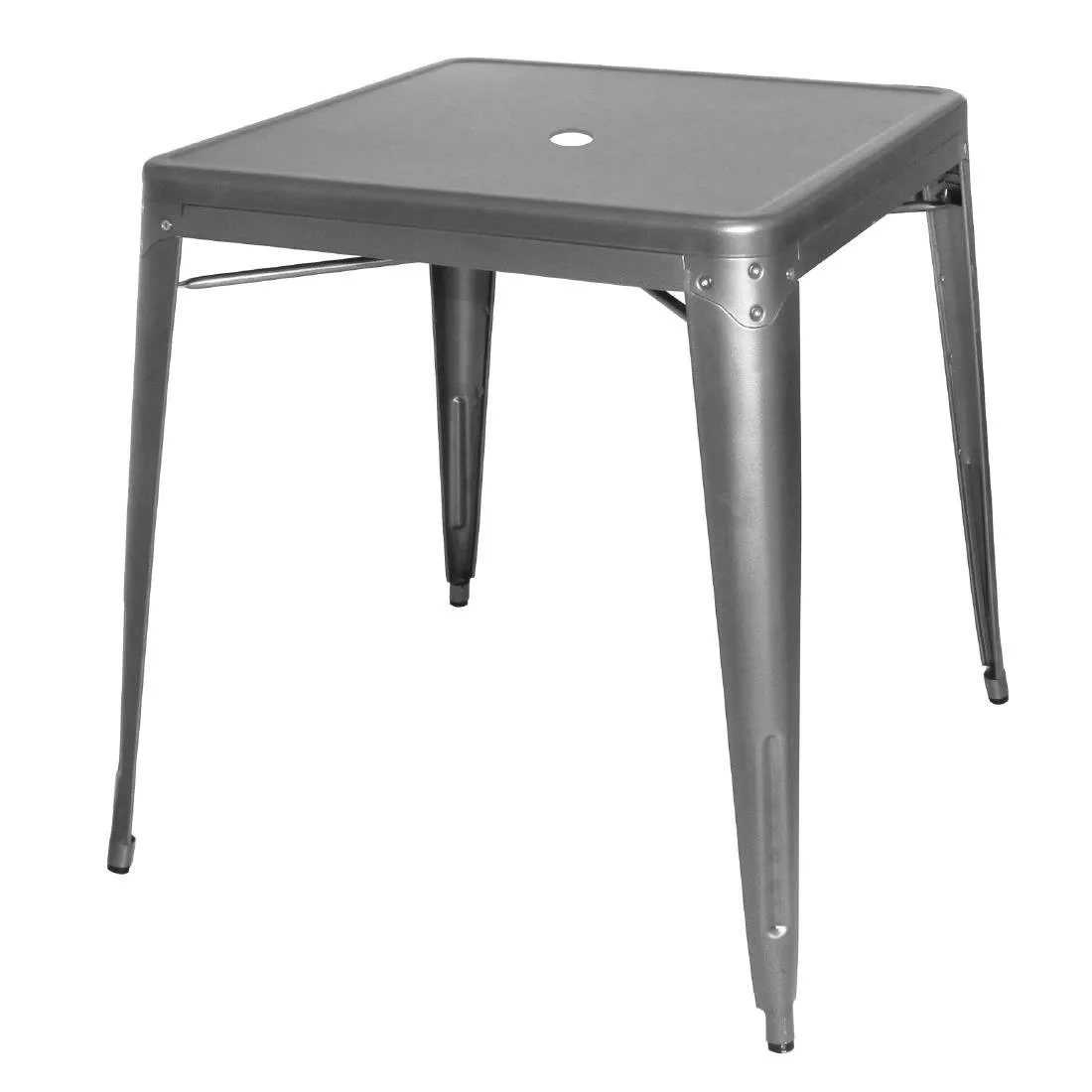 Ruudukujuline Teras Laud Hall Metallik – L 668 x P 668 mm