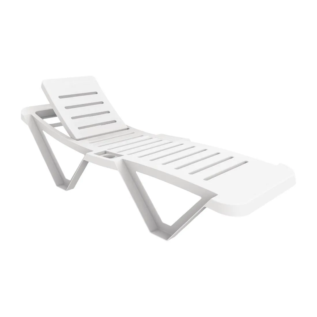 Pikad toolid PP valged - 4 tk komplekt