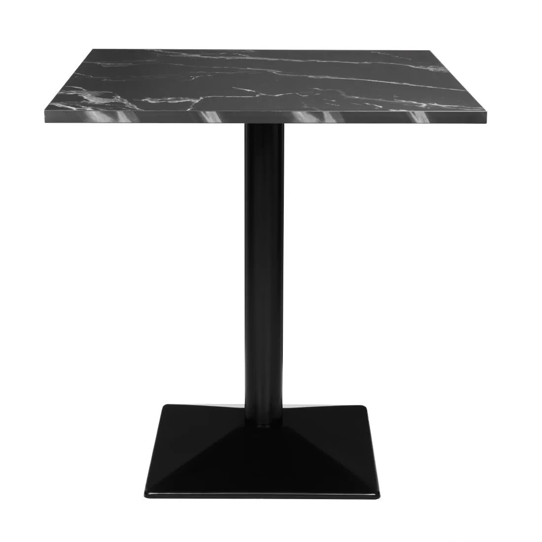 Ruudukujuline musta kivi efektiga laud - 70 x 70 cm