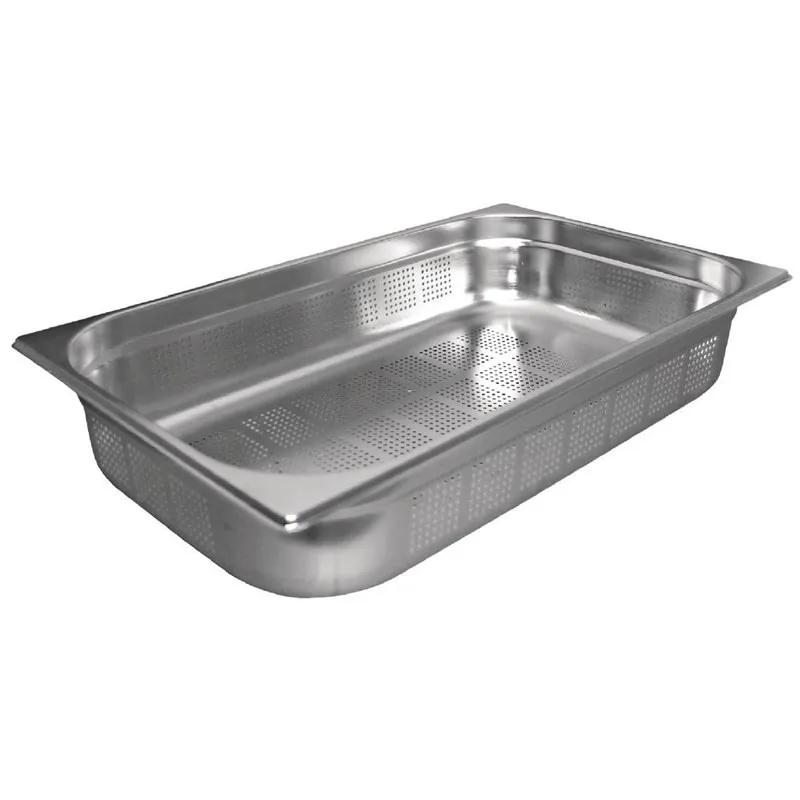 Gastronorm Nõu GN 1/1 Perforeeritud Roostevaba Teras - Sügavus 200 mm - 28 L