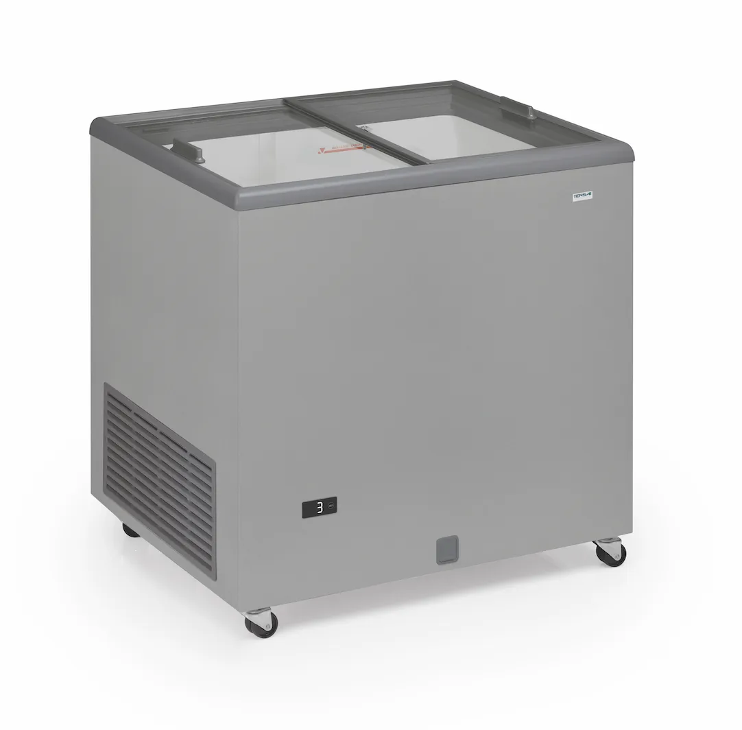 Klaasist lükandustega sügavkülmik - 220 L