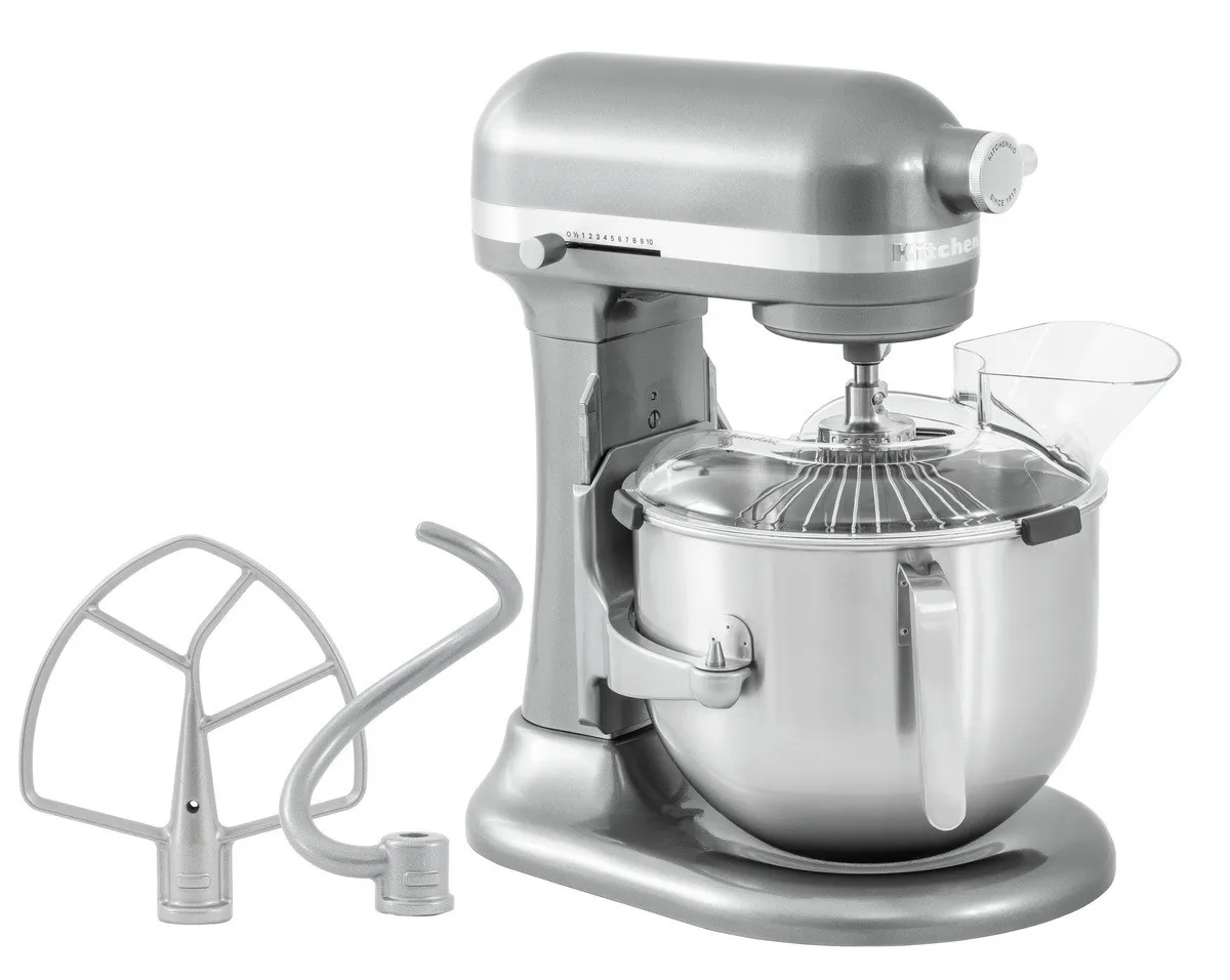 KitchenAid hõbedane mikser - 6,6 L