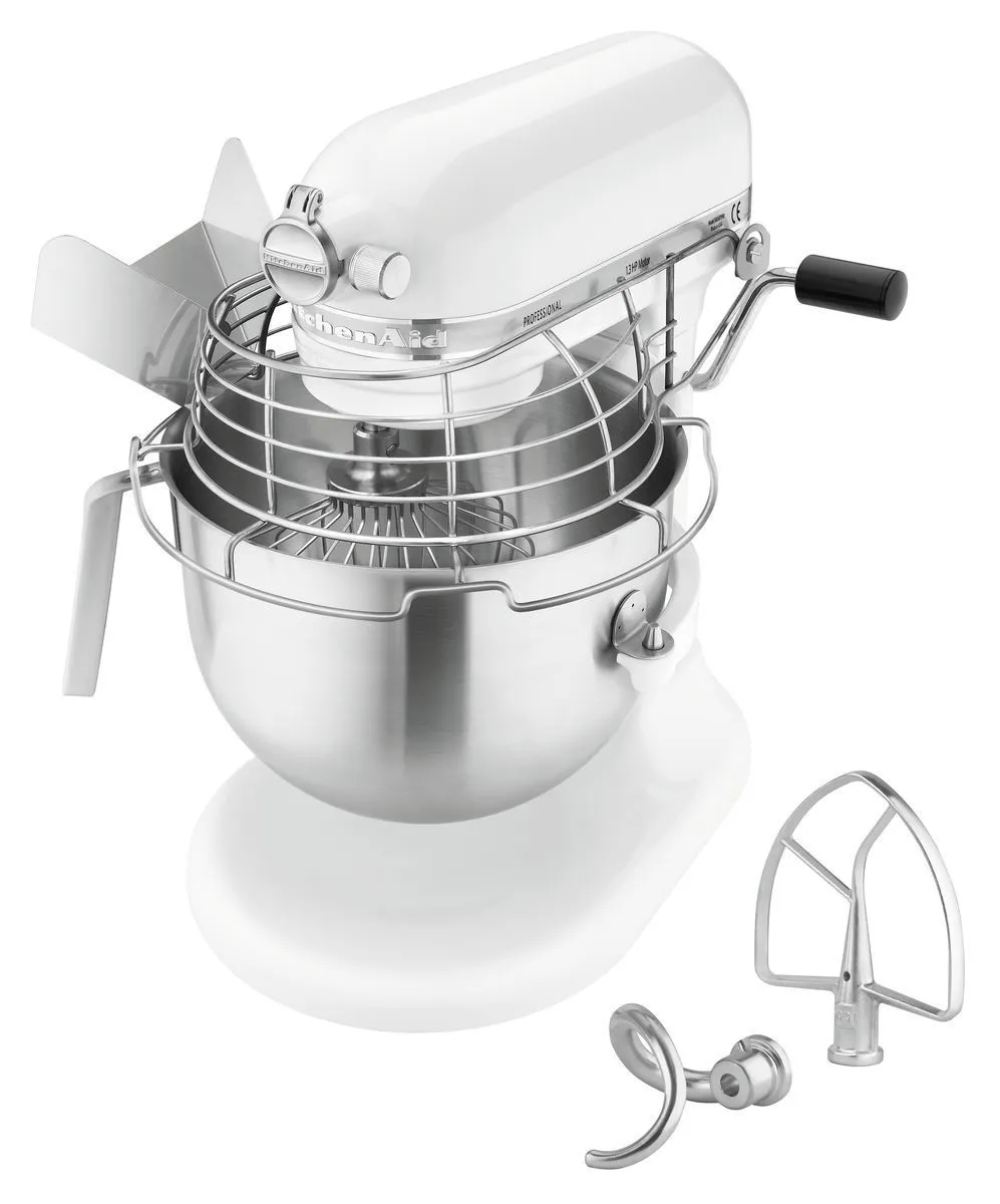Valge KitchenAid mikser - 6,9 L