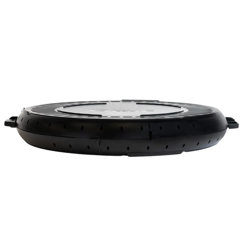 Ümmargune Korduvkasutatav Karp - Ø 330 mm - Must - Komplekt 10 tk