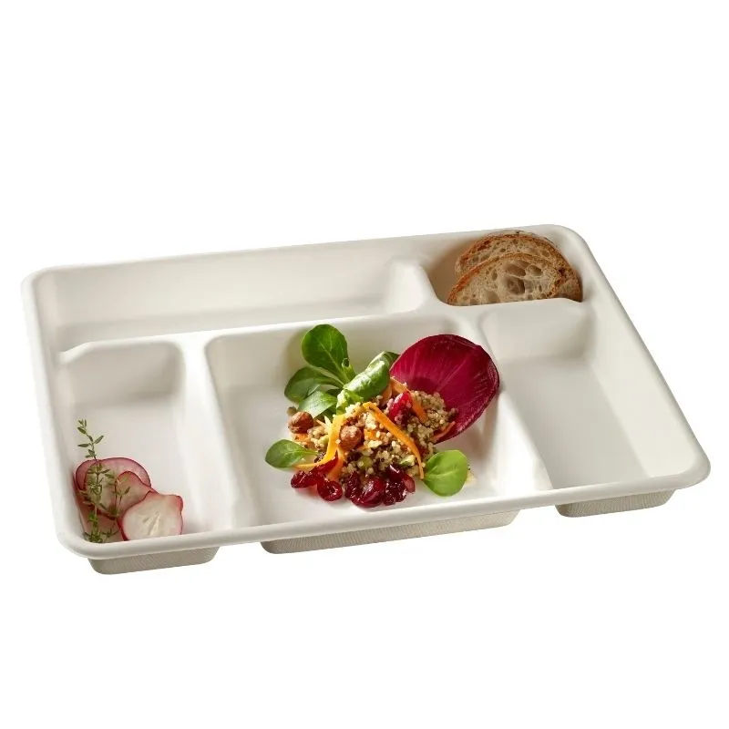 5 sektsiooniga pulbist plateau - 320 x 230 mm - 25 tk komplekt