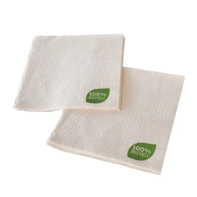 Taaskasutatud pabersalvrätik - 30 x 30 cm, 1 kiht - 100 tk komplekt