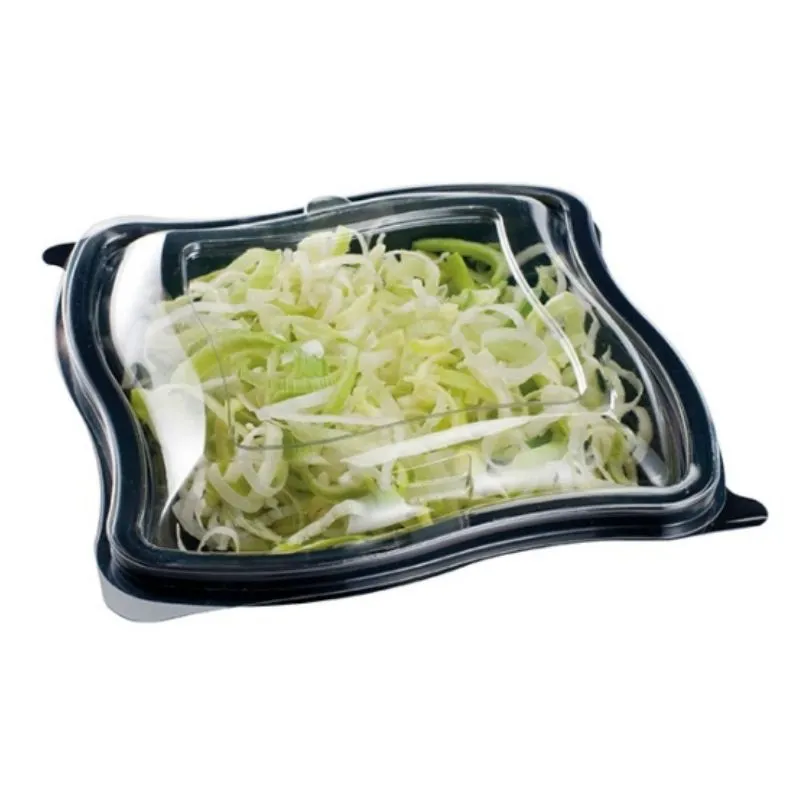 Läbipaistev kaas musta salatkarbile PET-ist — 400 tk komplekt