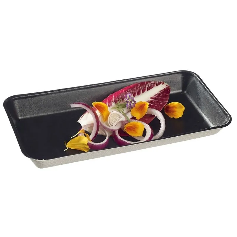 Must Kanopée taldrik - 200 x 100 mm - 50 tk komplekt
