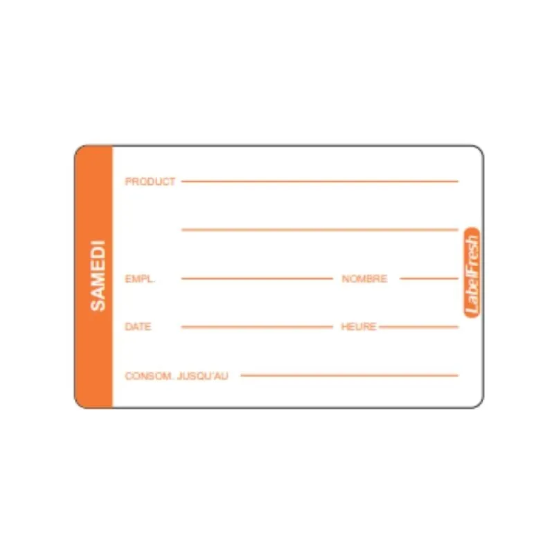 LabelFresh Pro jälgimisetikett - Laupäev - 70 x 45 mm - 500 tk