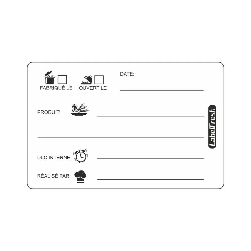 Jälitamise silt Label Fresh DLC - 70 x 45 mm - 300 tk