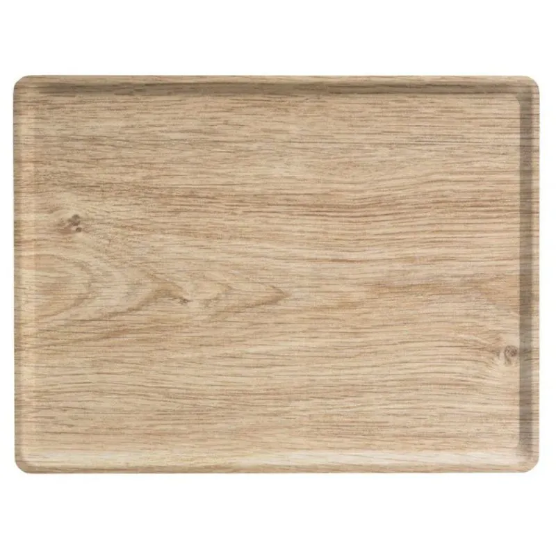 Lamineeritud Melamineeritud Ristkülikukujuline Kandik – 280 x 200 mm – Hele Tamm – 20 tk komplekt