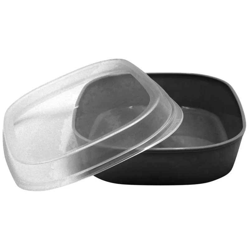 Korduvkasutatav hall polüpropüleen alus - 1100 ml - pakk 24 tk