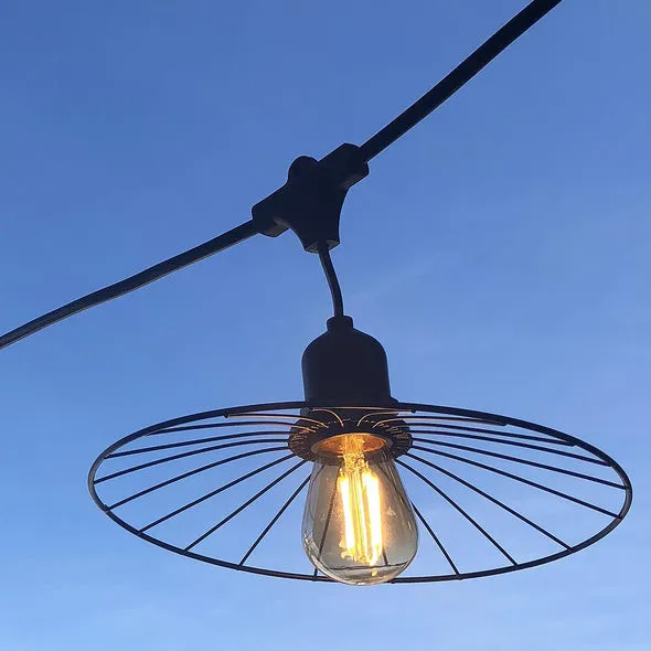 Väline valgustatud teraskett 6 m - Chic Cage Light