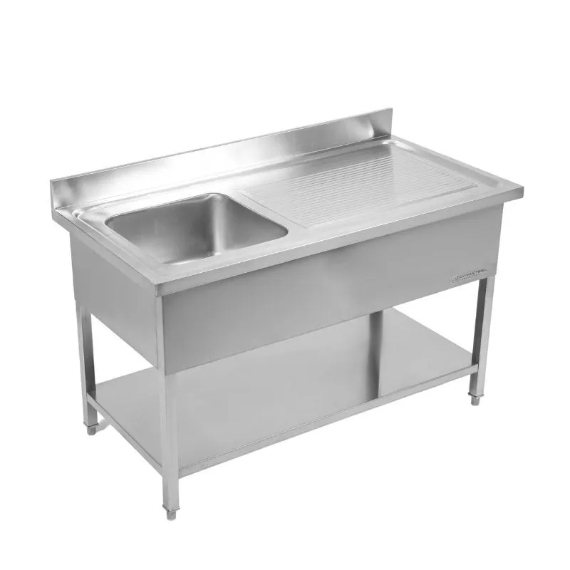 Kast 1 kraanikauss seljatoe ja riiuliga - L 1200 x S 700 mm